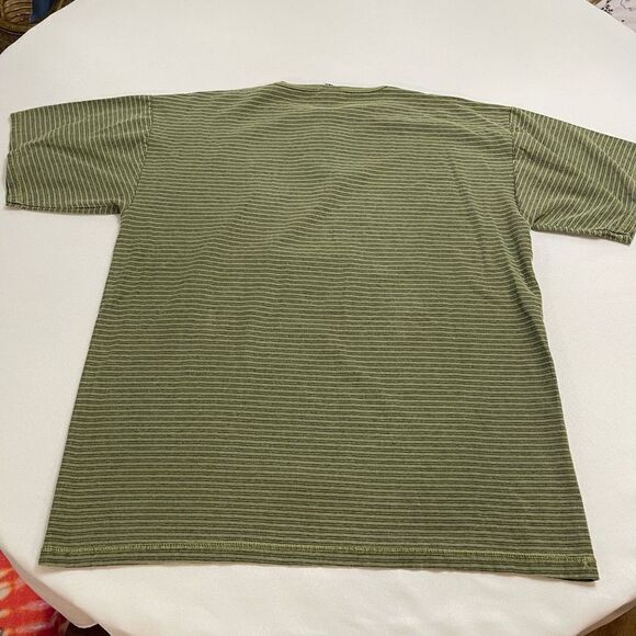 Copa Banana Y2K Green Stripe VTG Single Stitch Coffee T-Shirt Size XL - Picture 7 of 8